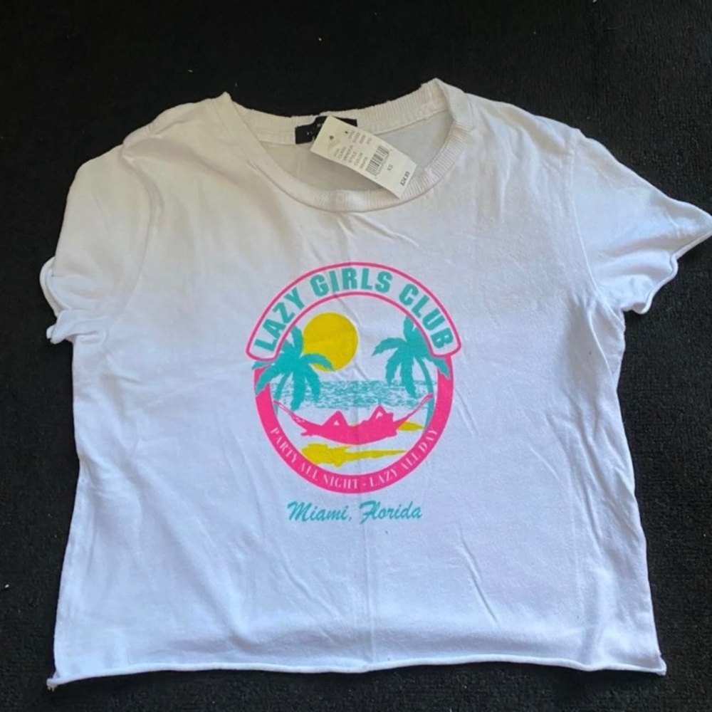 LA Hearts cropped Tee